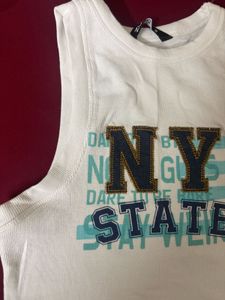 NY State Graphic Crop Top