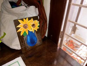 Sunflower Texture Art
