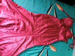 Pink Satin Mini Dress