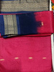 Red &amp; Blue Saree