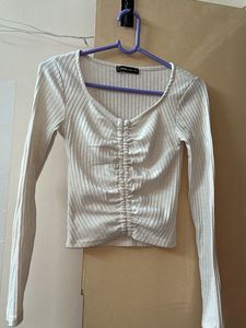 White Fitted Top