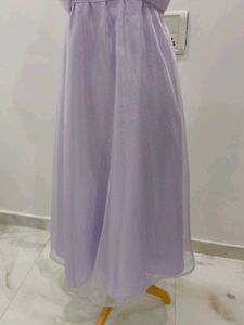 Lavender Bow Midi Dress