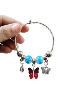 Set Of 2 Charm Pandora Bracelet With Beads