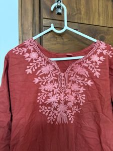 Red Dyed Kurta