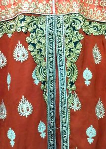 kurti with koti Pakistani Zari work