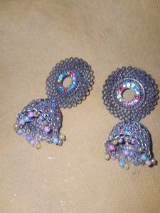 Colorful Jhumka Earrings