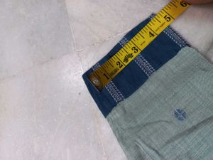 Blue &amp; Green Striped Kurti