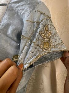 Navy Blue handwork Saree