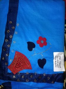 New Saaree with unstiched blouse