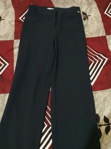 Women Wide Leg Navy Blue Pants