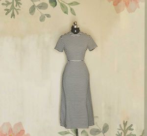 Vero Moda Striped Midi Dress
