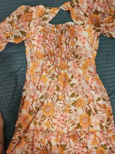 Floral Fit And Flare Dress