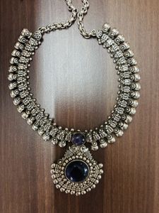 Oxidized Silver Necklace