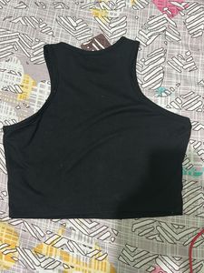 Black Crop Tank Top