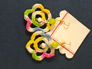 Crochet Flower Earrings