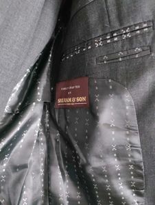 Men&#39;s Dark Grey Suit Set