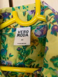 Vero Moda Floral Print Pure Cotton Top