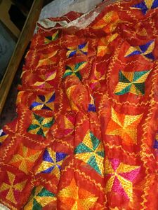 Traditional Phulkari Dupatta
