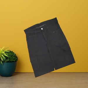 women black cargo straight jeans size 30 (O-89)