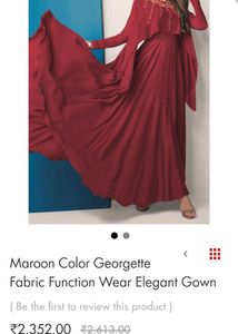 NEW STYLISH ELEGANT MARRON GOWN