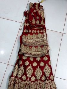 Dark Red Lehenga