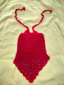 Maroon Crochet bandana