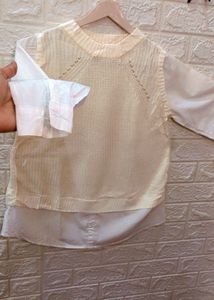 Layered Look Knit Top🕶️👜‼️