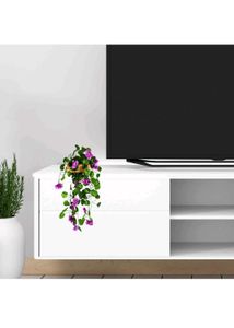 new Macrame Plant Hanger with artificial flower pa