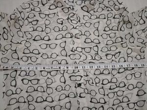 Glasses Print Button-Down Shirt
