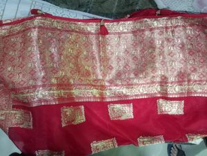 Brand New Red Saree