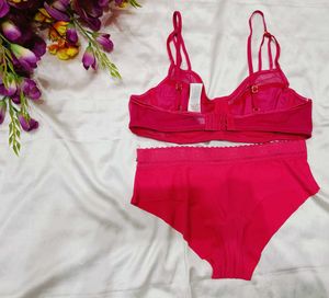 🇭🇲💫💗Rose colour Bra &amp; Panty Set