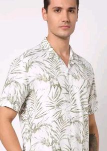 Tropical Print Casual Shirt