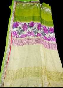 Beautiful Multicolor Saree With Border