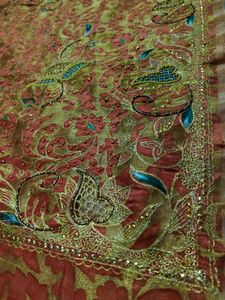 Organza Saree With Aari Tari Beautiful Work 🔥