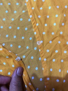 Forever 21 Mustard Wrap Top