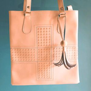 PINK HANDBAG/TOTE BAG//