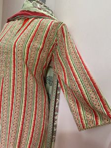 Striped Cotton Kurta Dupatta Set
