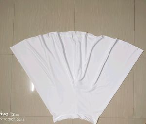 Full Flare White Palazzo, Crepe Fabric