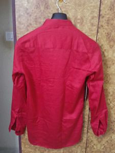 Red Cotton Short Kurta Size-S