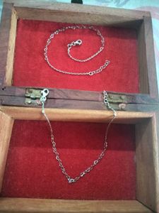 92.5 Sterling Silver Anklets Pair