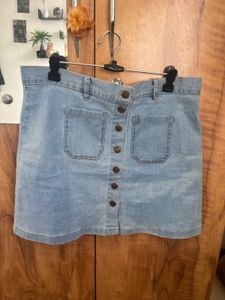 Denim Mini Skirt