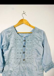 Grey Casual Kurta Set
