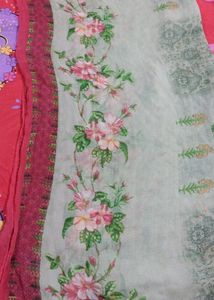 Green Printed Duppta Beautiful Print Combos