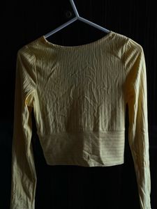 Yellow Long Sleeve Top