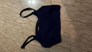Navy blue swimsuit top