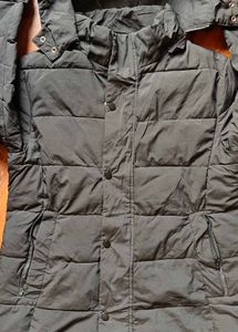 Black Puffer Jacket with Hood