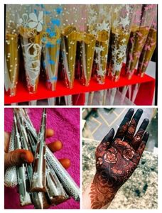 Organic Bridal Henna Cones 10 Quantity