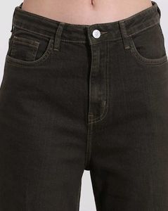 Olive Straight Jeans - New