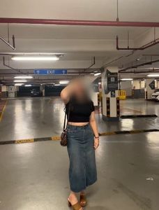 SALE❗️Denim Slit Skirt