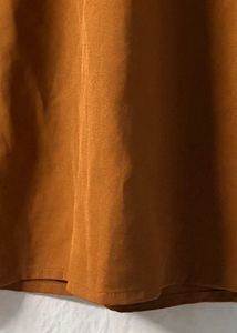 Elegant Brown Flutter Sleeve Top